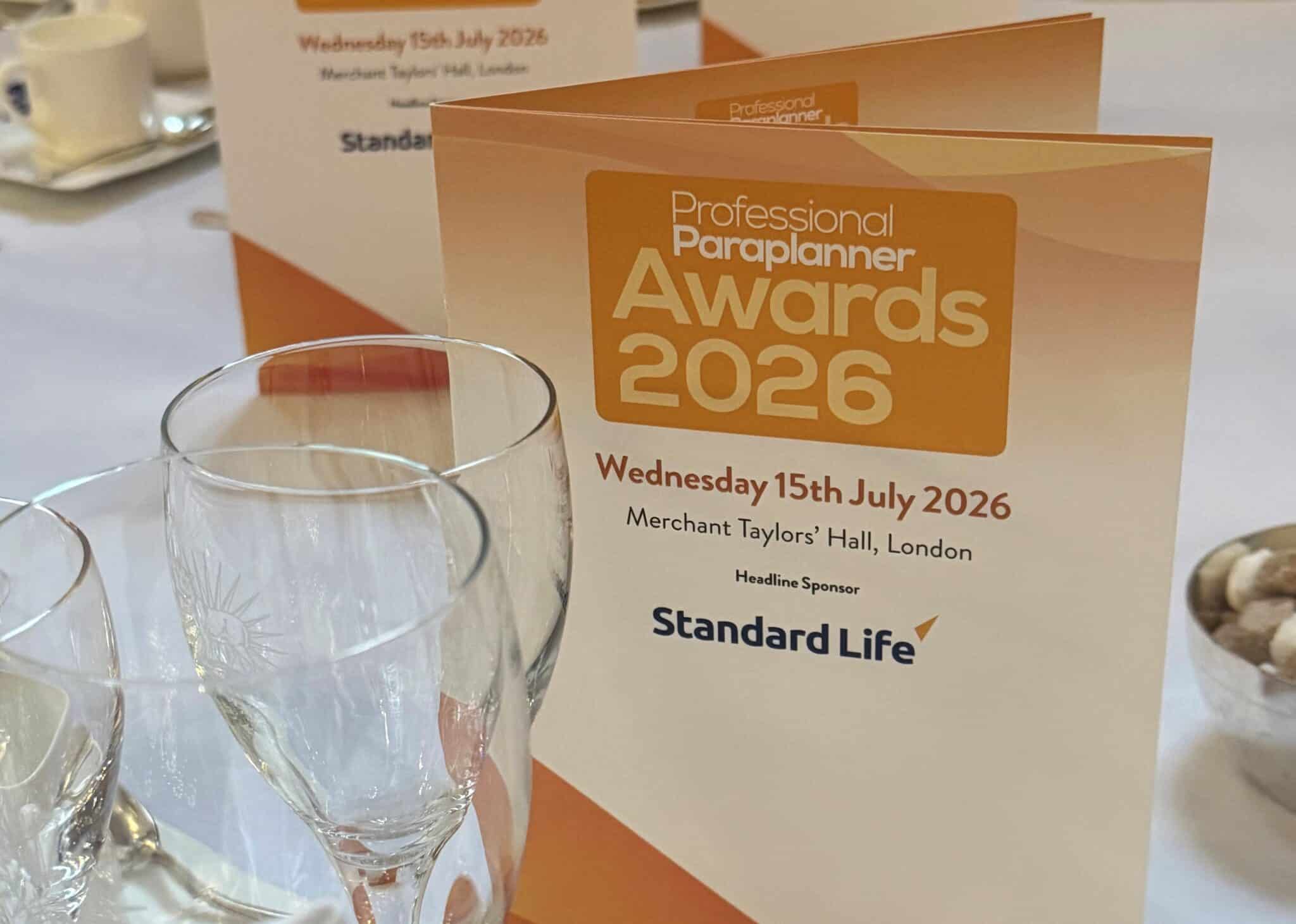 Winners of the Professional Paraplanner Awards 2026 - Paraplanner ...
